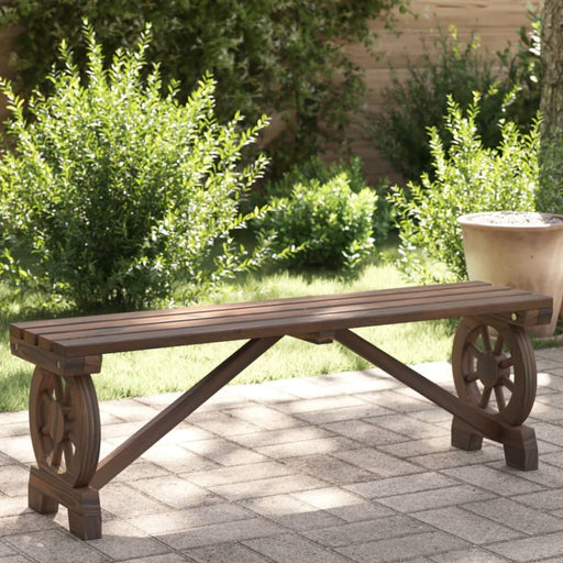 Garden Bench 115 Cm Solid Wood Fir Tlpoox