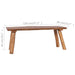 Garden Bench 120 Cm Solid Teak Wood Xnnnoi