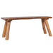 Garden Bench 120 Cm Solid Teak Wood Xnnnoi