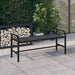 Garden Bench 124.5 Cm Steel and Wpc Black Toioti