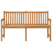 Garden Bench 150 Cm Solid Teak Wood Tollxt