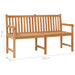 Garden Bench 150 Cm Solid Teak Wood Tollxt
