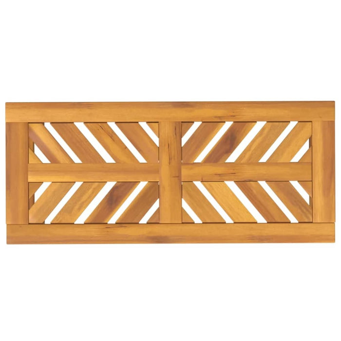 Garden Bench 80 Cm Solid Wood Acacia Tlxxtl