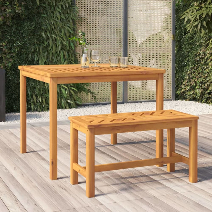 Garden Bench 80 Cm Solid Wood Acacia Tlxxtl