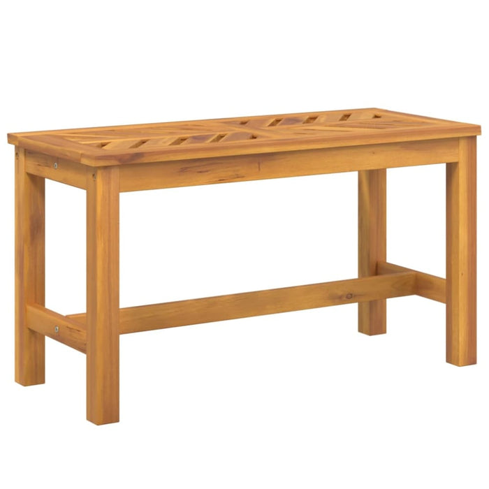 Garden Bench 80 Cm Solid Wood Acacia Tlxxtl