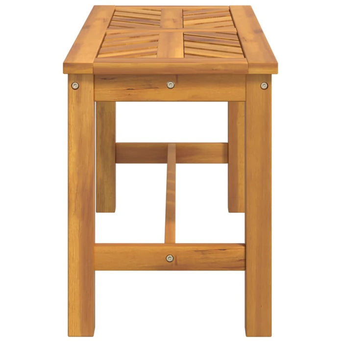 Garden Bench 80 Cm Solid Wood Acacia Tlxxtl