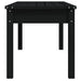 Garden Bench Black 109x44x45 Cm Solid Wood Pine Nxabbn