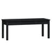 Garden Bench Black 109x44x45 Cm Solid Wood Pine Nxabbn