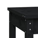 Garden Bench Black 50x44x45 Cm Solid Wood Pine Nxtkka