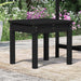 Garden Bench Black 50x44x45 Cm Solid Wood Pine Nxtkka