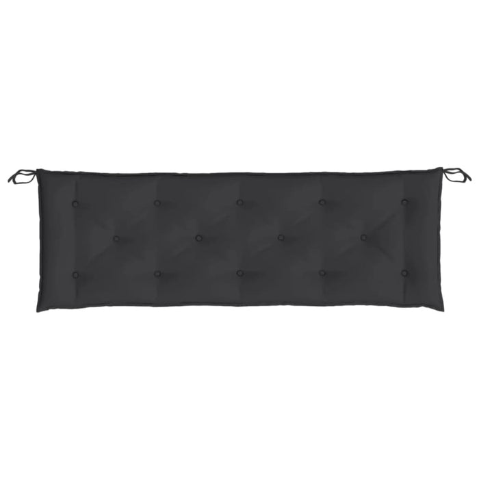 Garden Bench Cushion Black 150x50x7 Cm Oxford Fabric Tlolbk