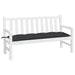 Garden Bench Cushion Black 150x50x7 Cm Oxford Fabric Tlolbk