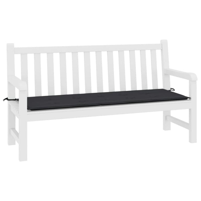 Garden Bench Cushion Black 200x50x3 Cm Oxford Fabric Ailot