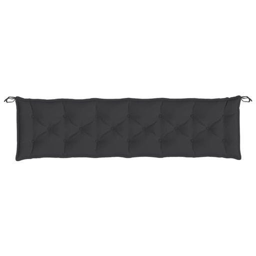 Garden Bench Cushion Black 200x50x7 Cm Oxford Fabric Tlolai