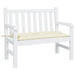 Garden Bench Cushion Cream 100x50x7cm Oxford Fabric Tlopll