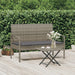Garden Bench with Cushion Grey 105 Cm Poly Rattan Tlxoli