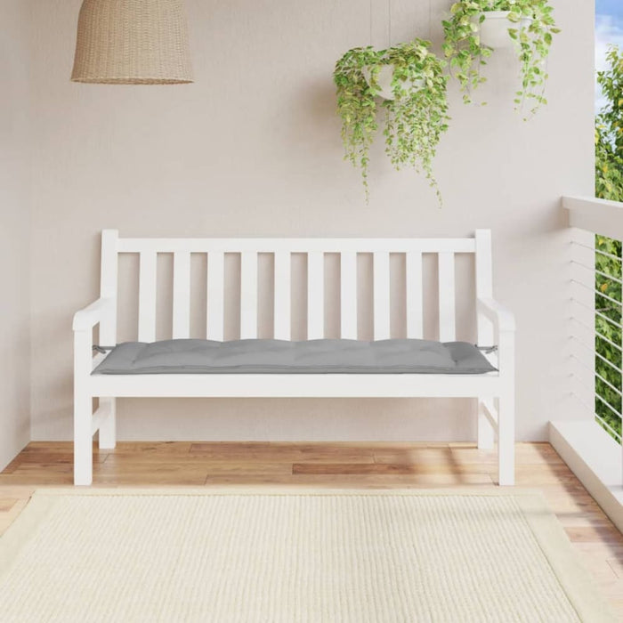 Garden Bench Cushion Grey 150x50x7 Cm Oxford Fabric Tlolbt
