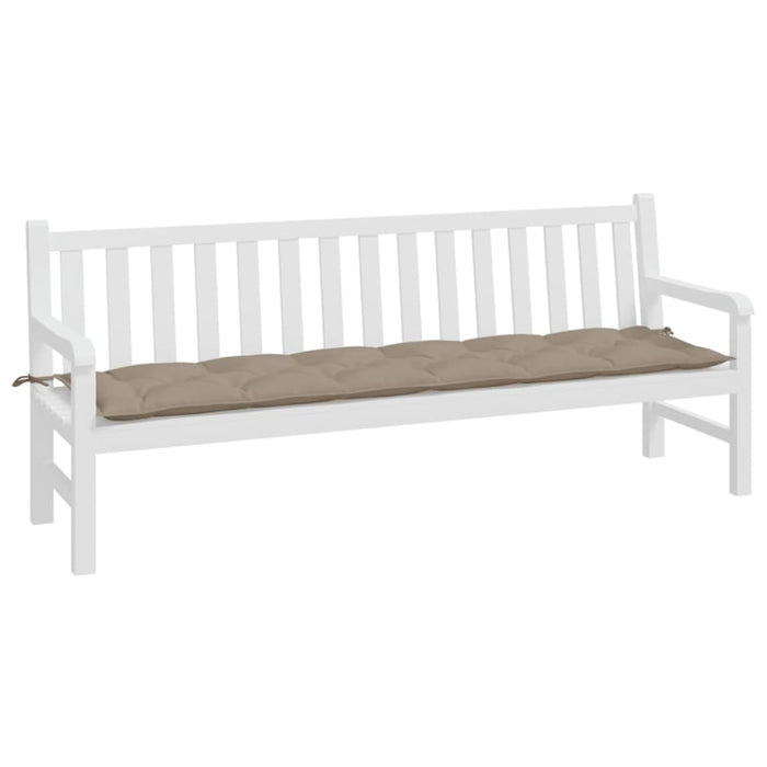 Garden Bench Cushion Taupe 200x50x7 Cm Oxford Fabric Tlolan
