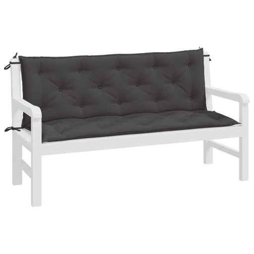 Garden Bench Cushions 2pcs Anthracite 150x50x7cm Oxford