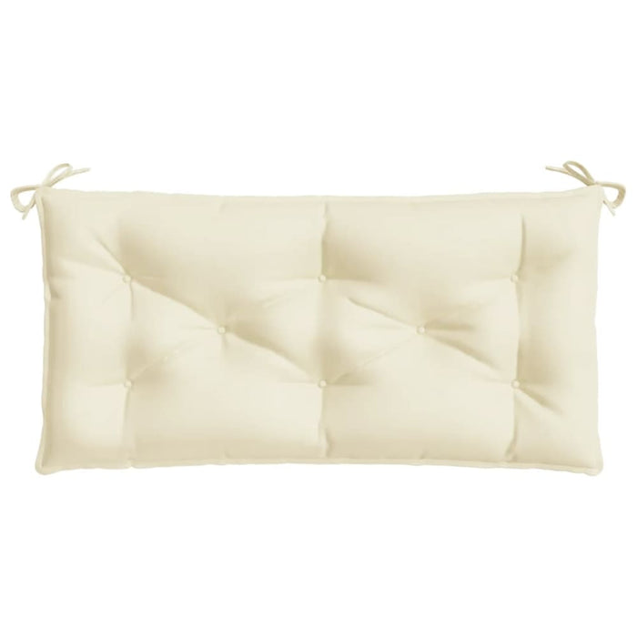Garden Bench Cushions 2pcs Cream 100x50x7 Cm Oxford Fabric
