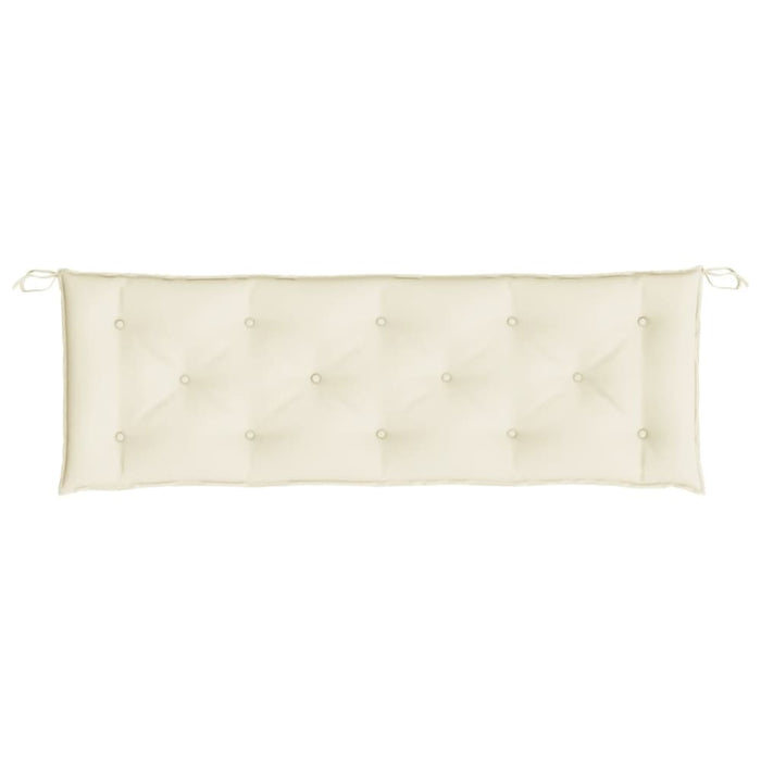 Garden Bench Cushions 2pcs Cream White 150x50x7cm Oxford