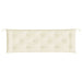 Garden Bench Cushions 2pcs Cream White 150x50x7cm Oxford