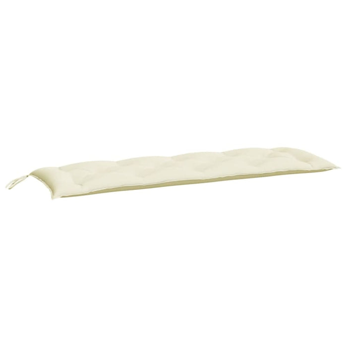 Garden Bench Cushions 2pcs Cream White 150x50x7cm Oxford