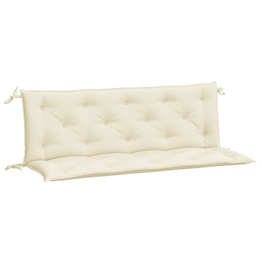 Garden Bench Cushions 2pcs Cream White 150x50x7cm Oxford