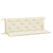 Garden Bench Cushions 2pcs Cream White 150x50x7cm Oxford