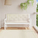Garden Bench Cushions 2pcs Cream White 150x50x7cm Oxford