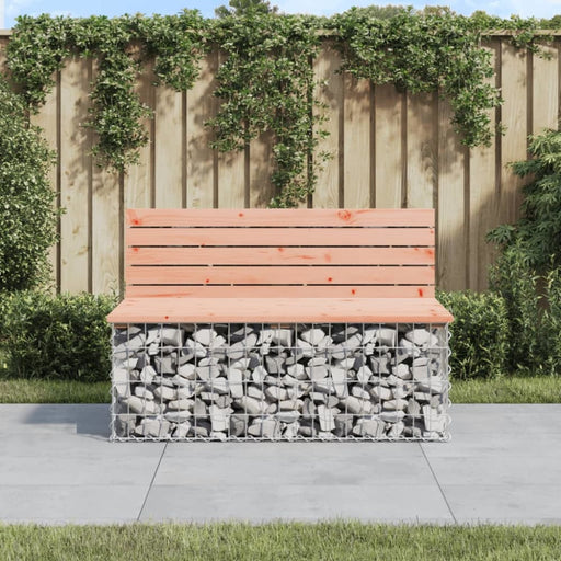 Garden Bench Gabion Design 103x70x65 Cm Solid Wood Douglas
