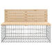 Garden Bench Gabion Design 103x70x65 Cm Solid Wood Pine