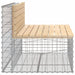 Garden Bench Gabion Design 103x70x65 Cm Solid Wood Pine
