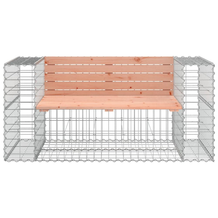Garden Bench Gabion Design 143x71x65.5 Cm Solid Wood