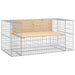 Garden Bench Gabion Design 143x71x65.5 Cm Solid Wood Pine