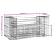 Garden Bench Gabion Design 143x71x65.5 Cm Solid Wood Pine