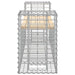 Garden Bench Gabion Design 183x41x60.5 Cm Solid Wood Pine