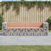 Garden Bench Gabion Design 244x71x65.5 Cm Solid Wood