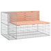 Garden Bench Gabion Design 347x71x65.5 Cm Solid Wood