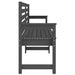 Garden Bench Grey 203.5x48x91.5 Cm Solid Wood Pine Nxabil
