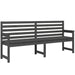 Garden Bench Grey 203.5x48x91.5 Cm Solid Wood Pine Nxabil