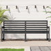 Garden Bench Grey 203.5x48x91.5 Cm Solid Wood Pine Nxabil