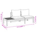 Garden Benches with Dark Grey Cushions 2 Pcs Acacia Wood