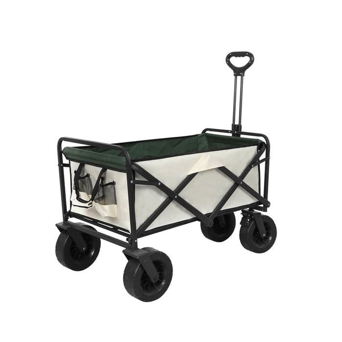 Garden Camping Trolley Outdoor Wagon Cart Folding Widen