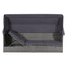 Garden Bed With Canopy Grey 205x62 Cm Poly Rattan Atklx