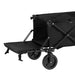 Garden Cart With Opening Rear Black