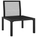 Garden Chair with Cushions Black and Grey Poly Rattan Tlxikn