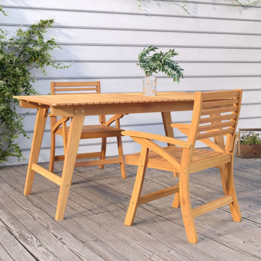 Garden Chairs 2 Pcs 58x58x87 Cm Solid Wood Acacia Tlttox