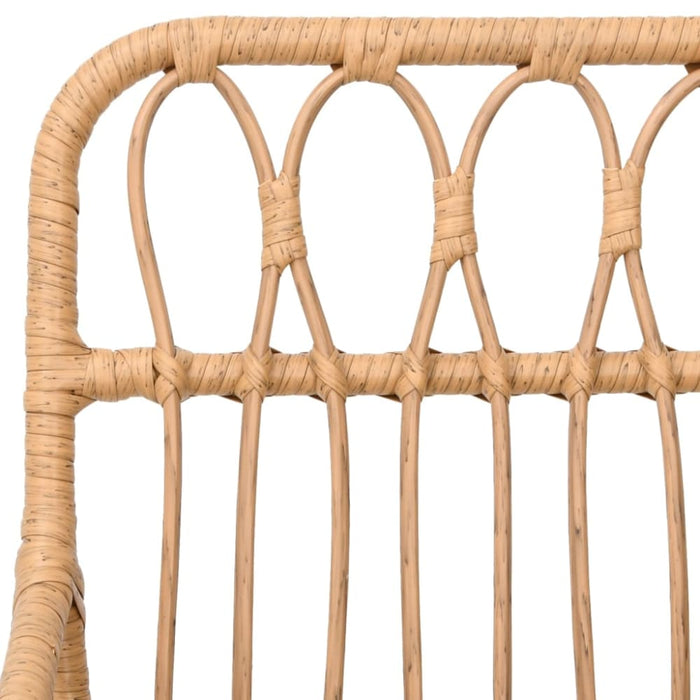 Garden Chairs 2 Pcs with Armrest 56x64x80 Cm Pe Rattan