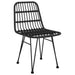 Garden Chairs 2 Pcs Black 48x62x84 Cm Pe Rattan Tokaxk